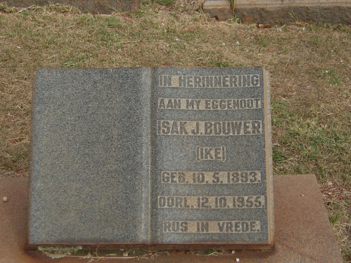 BOUWER Isak J. 1893-1955