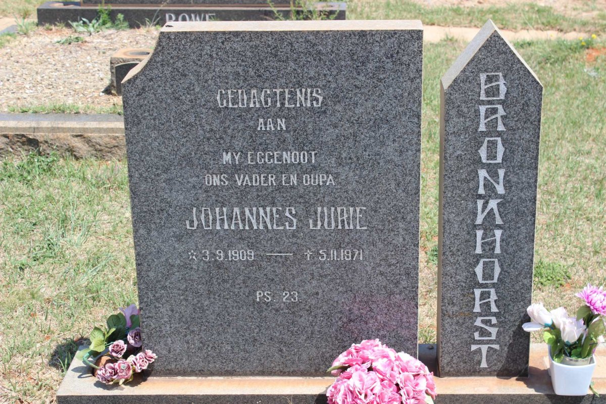 BRONKHORST Johannes Jurie 1909-1971