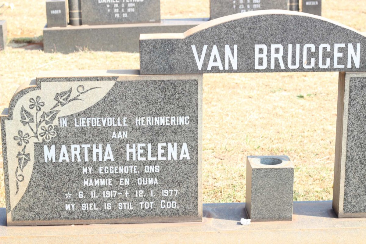 BRUGGEN Gerhardus Jacobus, van 1914-1989 &amp; Martha Helena 1917-1977