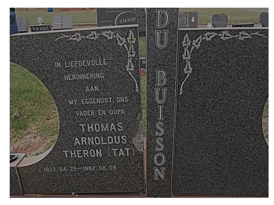 BUISSON Thomas Arnoldus Theron, du 1922-1982