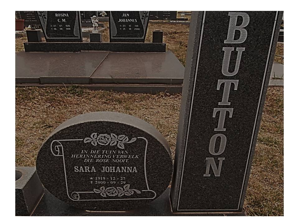 BUTTON Sara Johanna 1919-2000