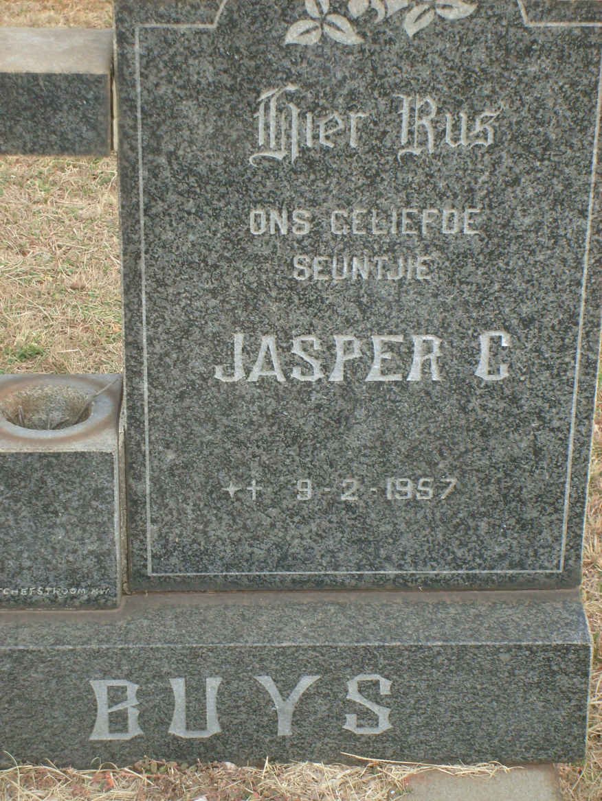 BUYS Jasper C. 1957-1957