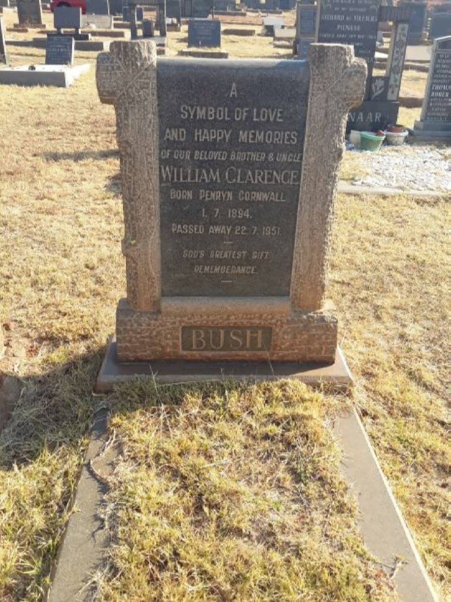 BUSH William Clarence 1894-1951