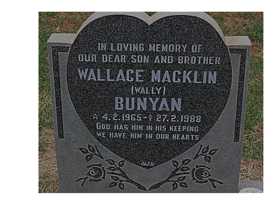 BUNYAN Wallace Macklin 1965-1988