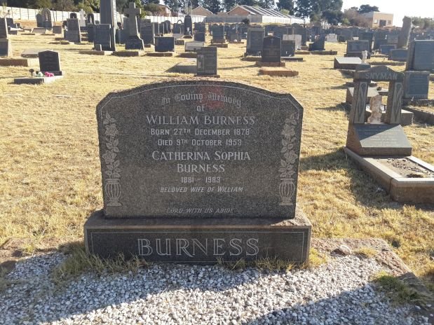 BURNESS William 1878-1953 &amp; Catherina Sophia 1881-1983