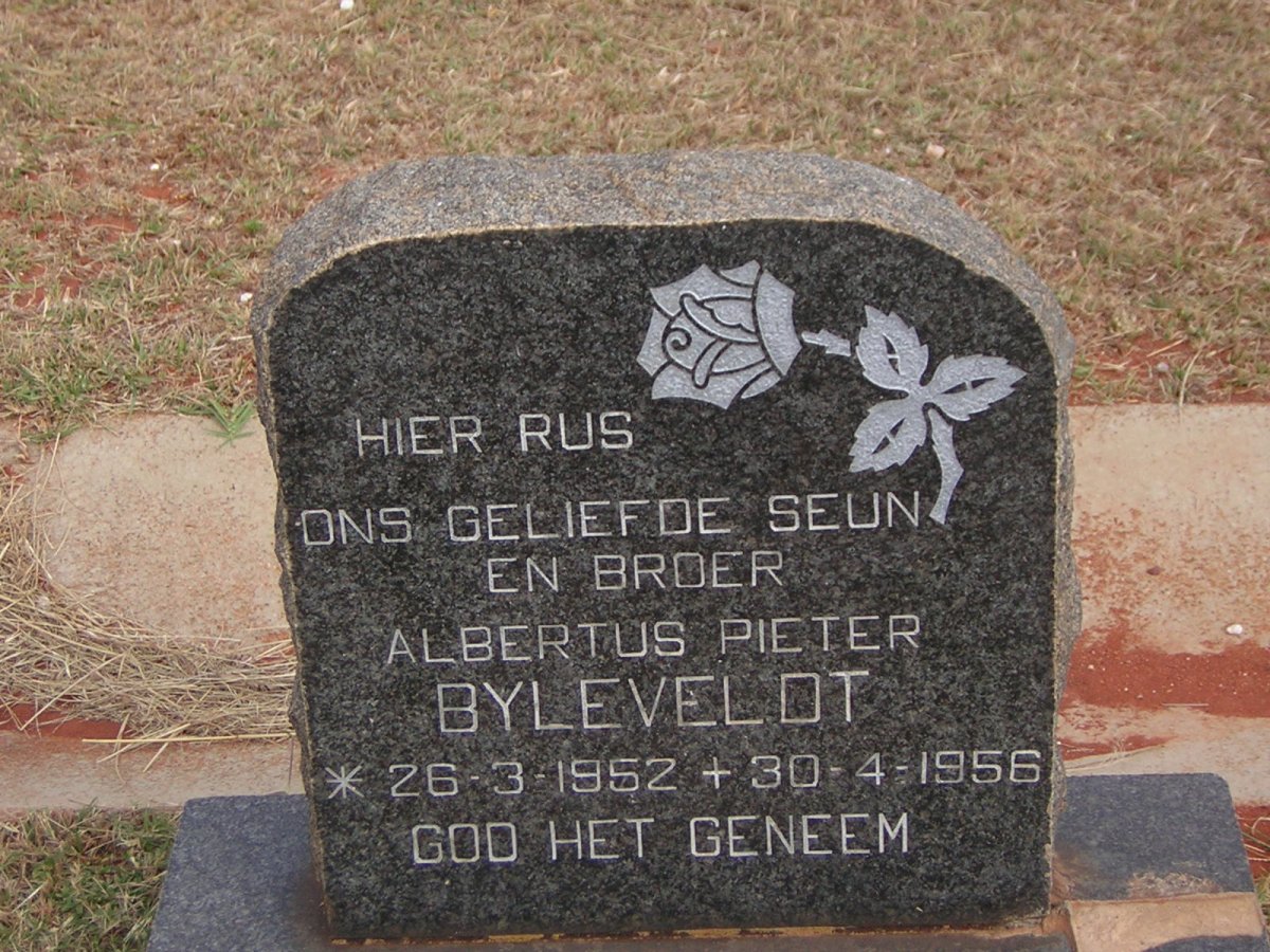 BYLEVELDT Albertus Pieter 1952-1956