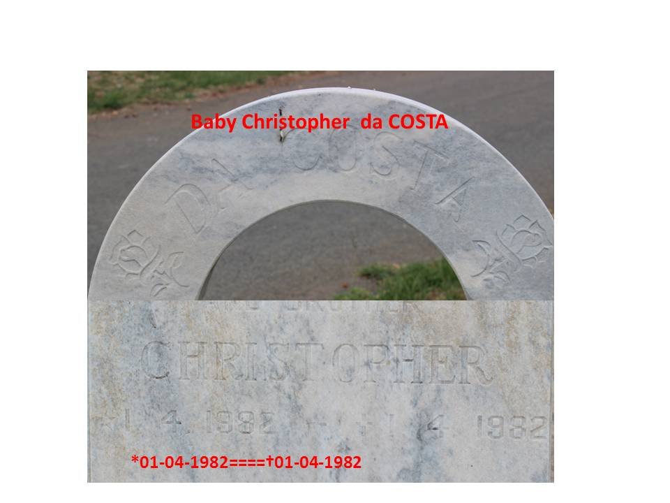 COSTA Christopher. da 1982-1982