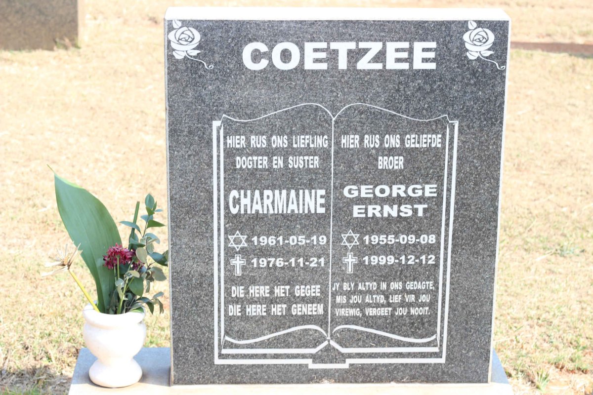 COETZEE George Ernst 1955-1999 :: COETZEE Charmaine 1961-1976