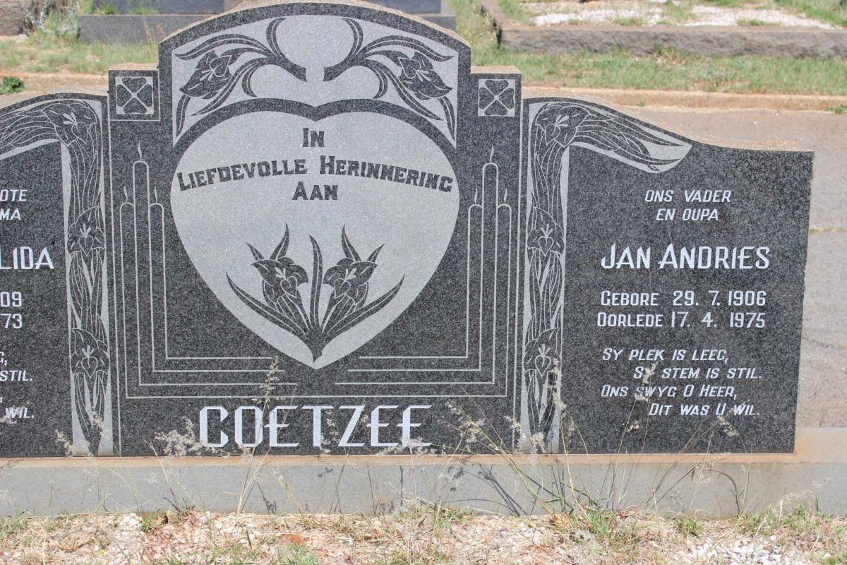 COETZEE Jan Andries 1906-1975