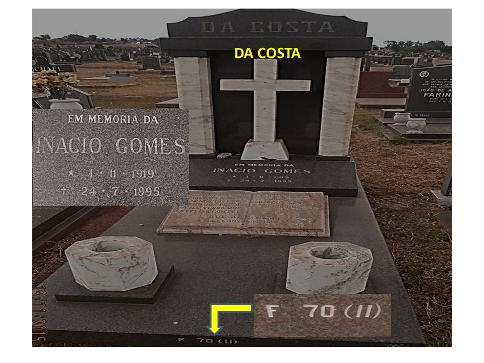 COSTA Inacio Gomes, da 1919-1995