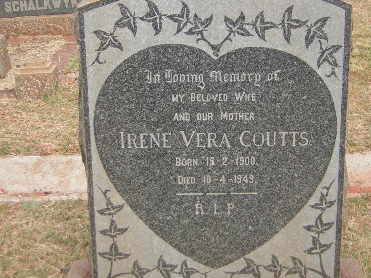 COUTTS Irene Vera 1900-1949