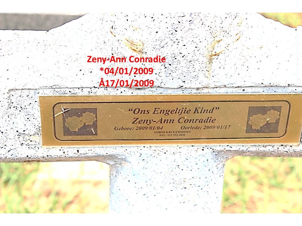 CONRADIE Zeny-Ann 2009-2009