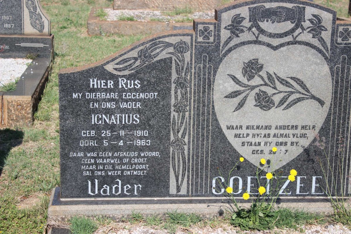 COETZEE Ignatius 1910-1963