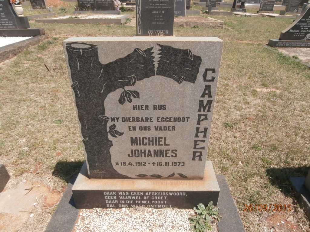 CAMPHER Michiel Johannes 1912-1973