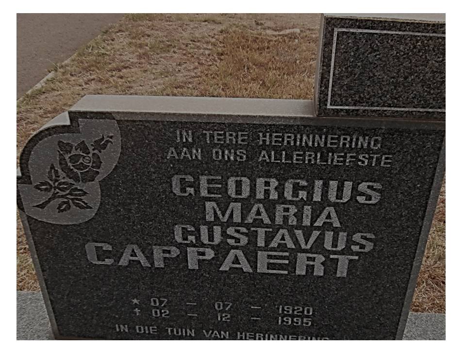 CAPPAERT Georgius Maria Gustavus 1920-1995