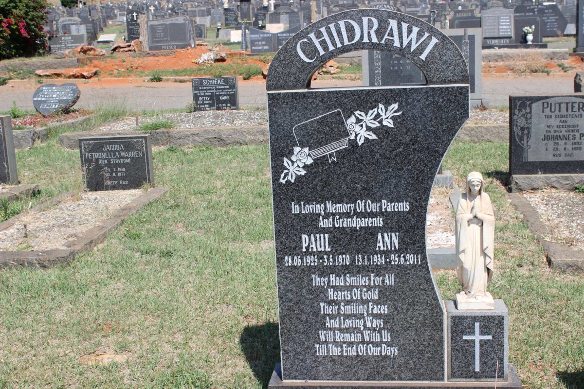 CHIDRAWI Paul 1925-1970 &amp; Ann 1934-2011
