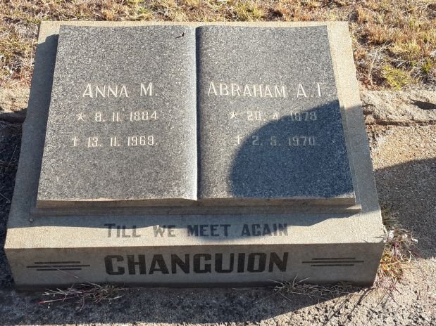 CHANGUION Abraham A.F 1879-1970 Anna M. 1884-1969