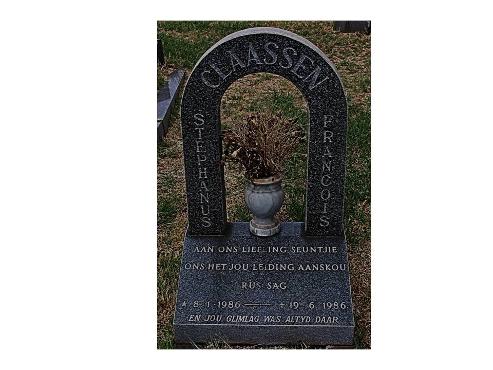 CLAASSEN Stephanus Francois 1986-1986