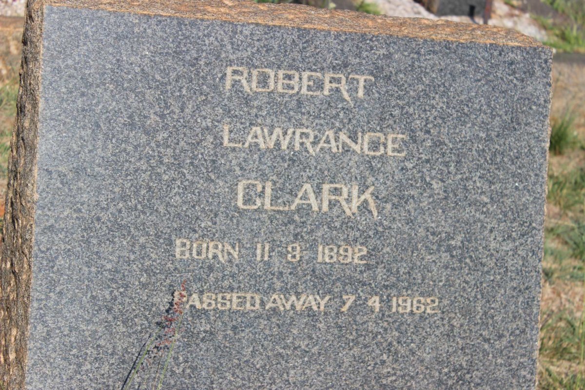 CLARK Robert Lawrance 1892-1962