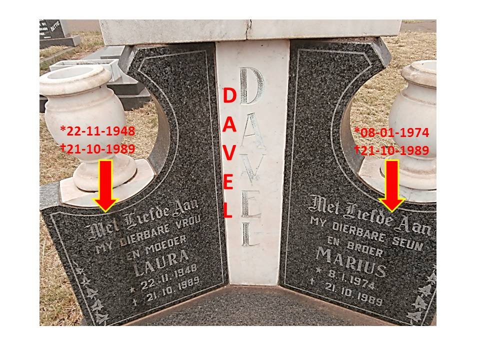 DAVEL Laura 1948-1989 :: DAVEL Marius 1974-1989