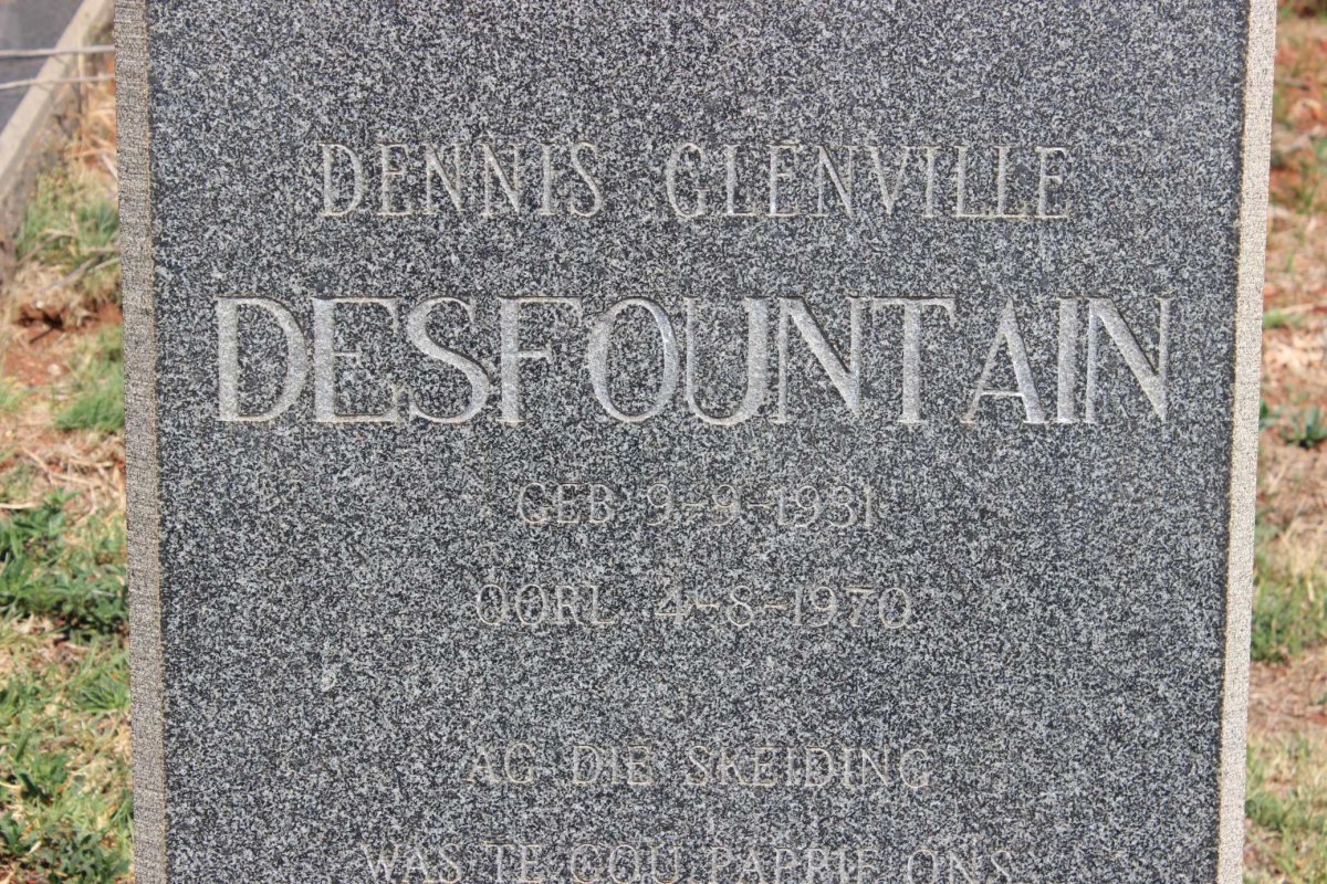 DESFOUNTAIN Dennis Glenville 1931-1970