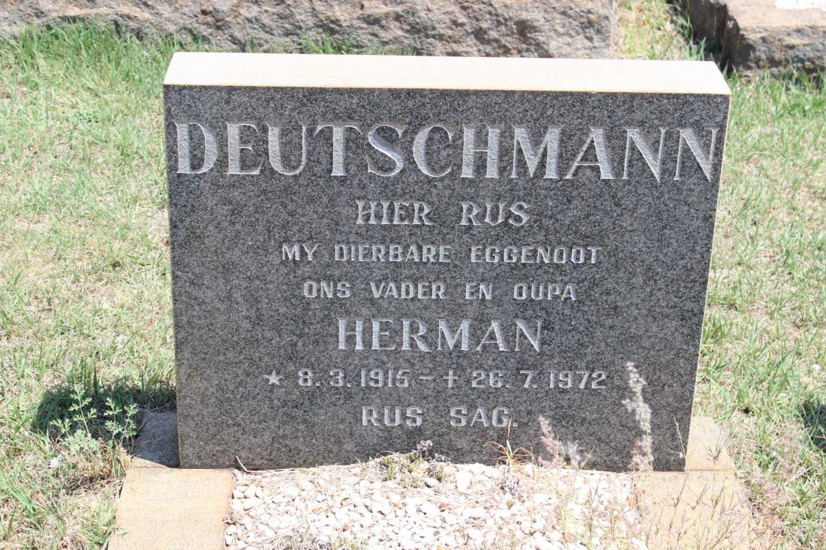 DEUTSCHMANN Herman 1915-1972