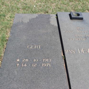 DEVENTER Gert, van 1913-1971 