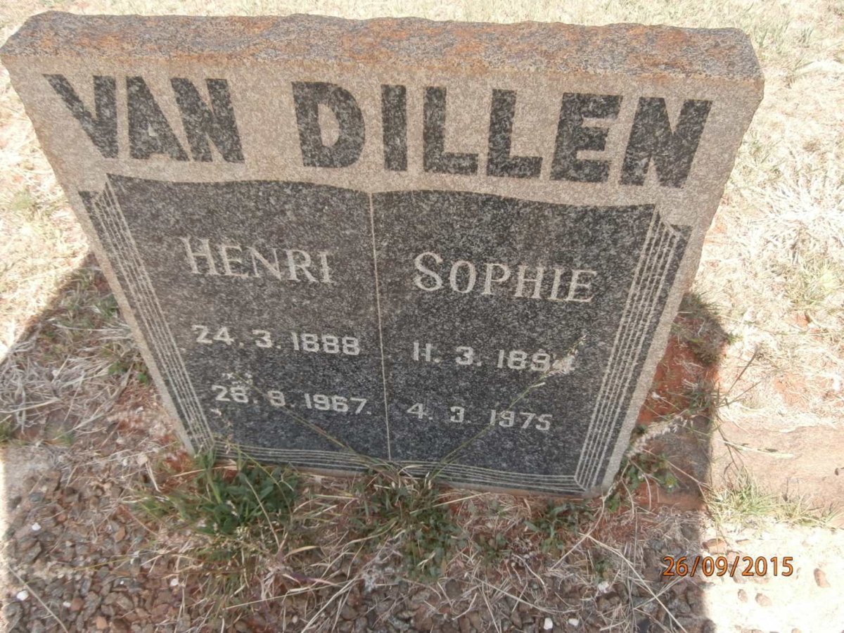 DILLEN Henri, van 1888-1967 &amp; Sophie 1894-1975