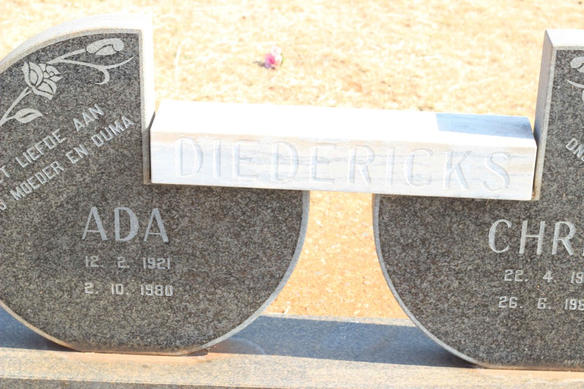 DIEDERICKS Ada 1921-1980