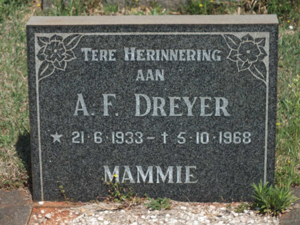 DREYER A.F. 1933-1968