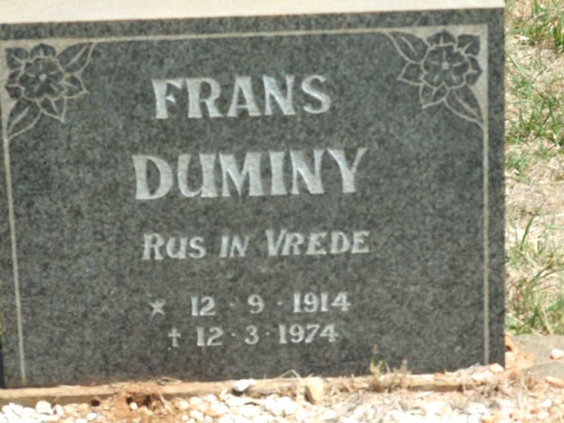 DUMINY Frans 1914-1974