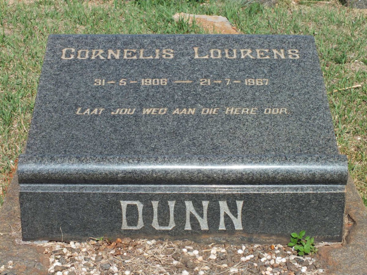 DUNN Cornelis Lourens 1906-1967