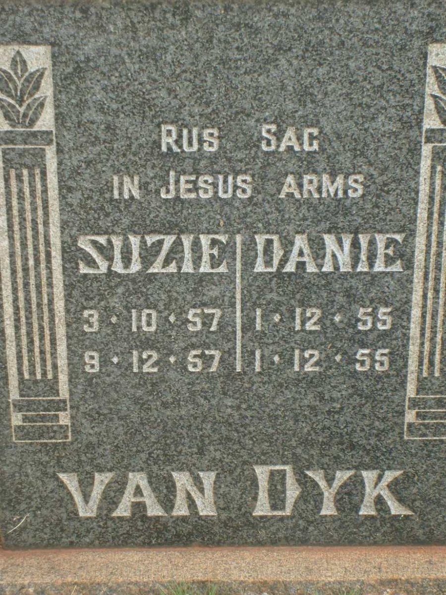 DYK Danie, van 1955-1955 :: VAN DYK Suzie 1957-1957