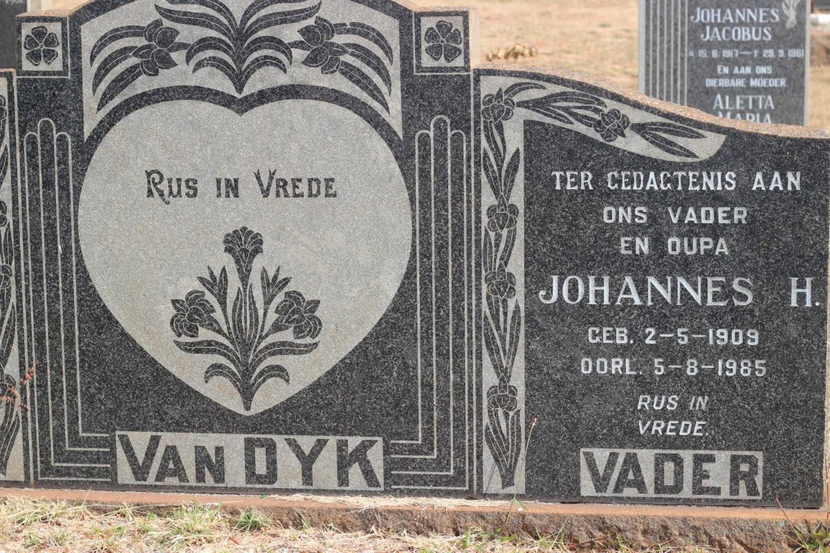 DYK Johannes H., van 1909-1985 &amp; Nettie 1912-1960