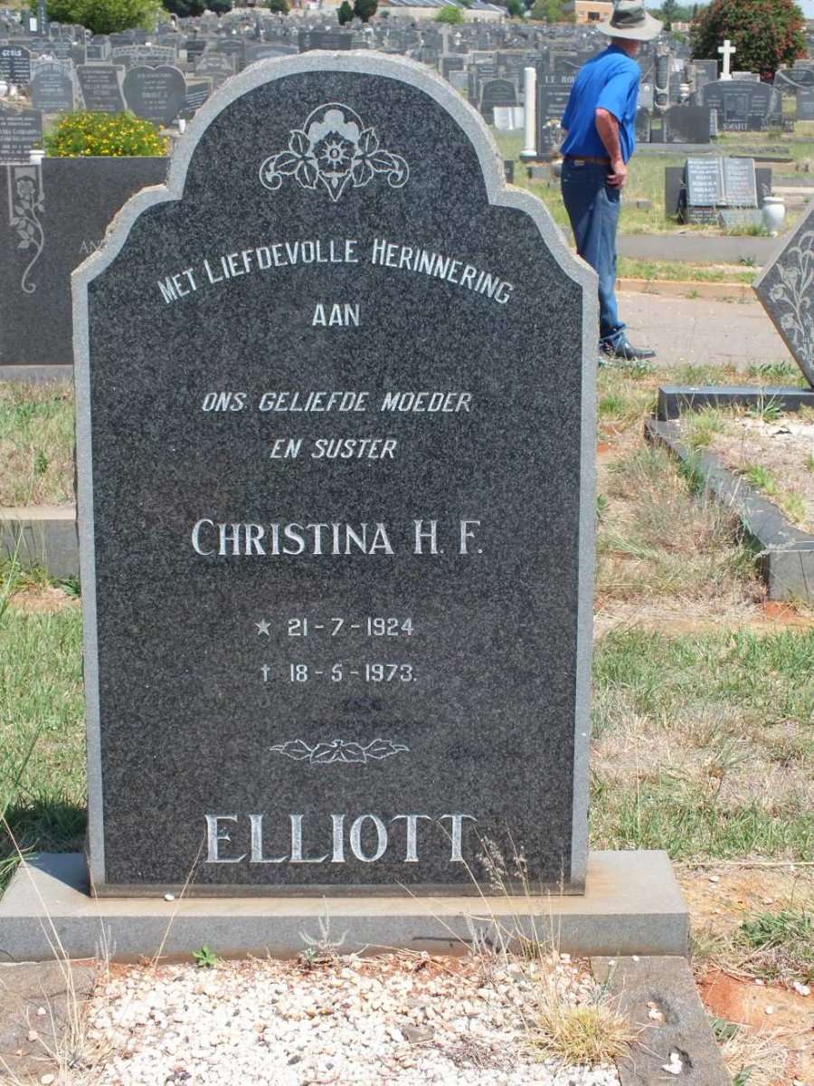 ELLIOTT Christina H.F. 1924-1973