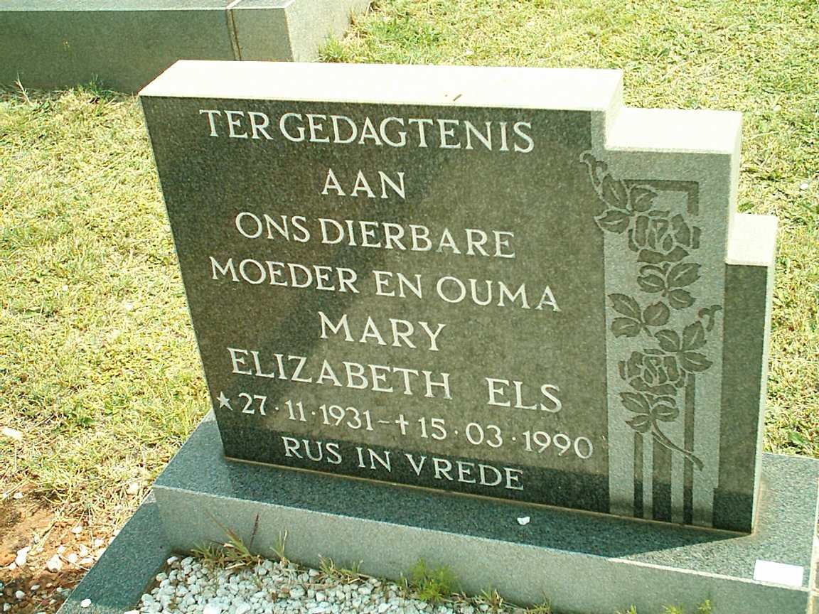 ELS Mary Elizabeth 1931-1990