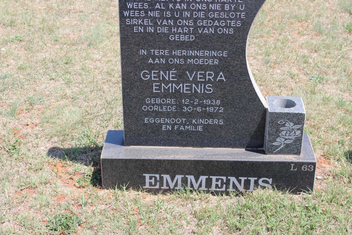 EMMENIS Gené Vera 1938-1972