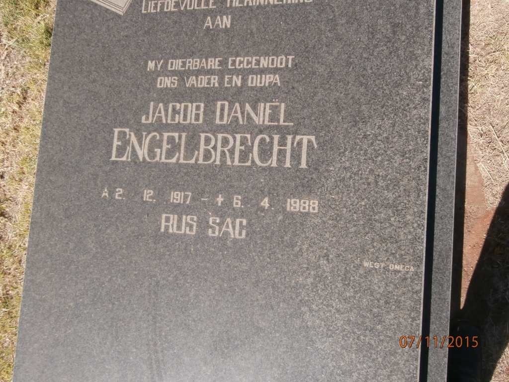 ENGELBRECHT Jacob Daniël 1917-1988