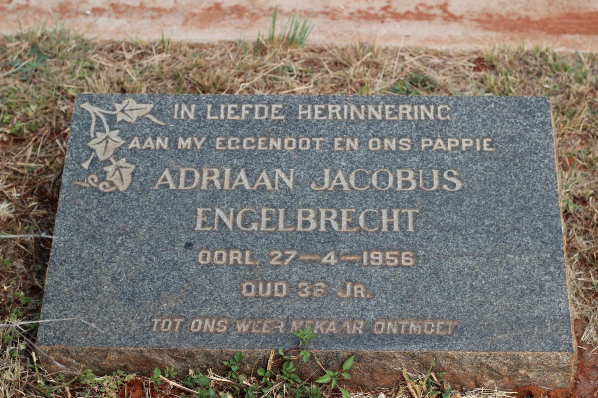 ENGELBRECHT Adriaan Jacobus -1956
