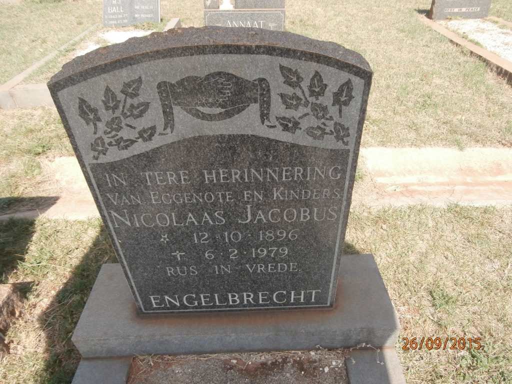 ENGELBRECHT Nicolaas Jacobus 1896-1979