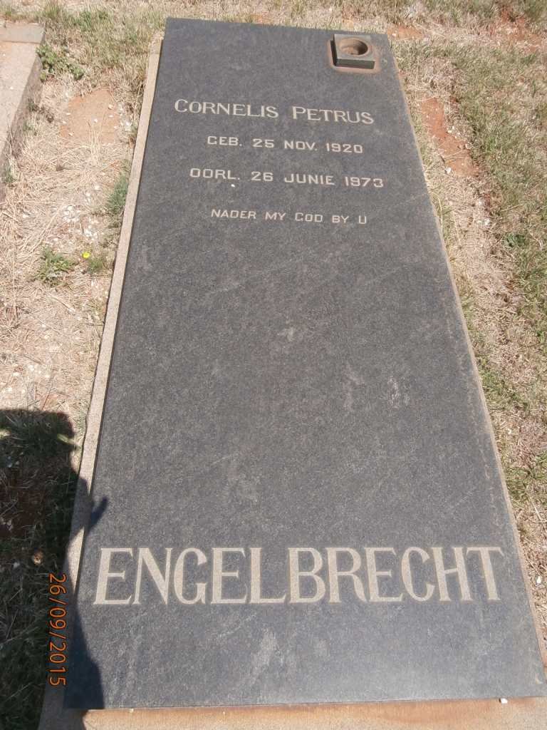 ENGELBRECHT Cornelis Petrus 1920-1973