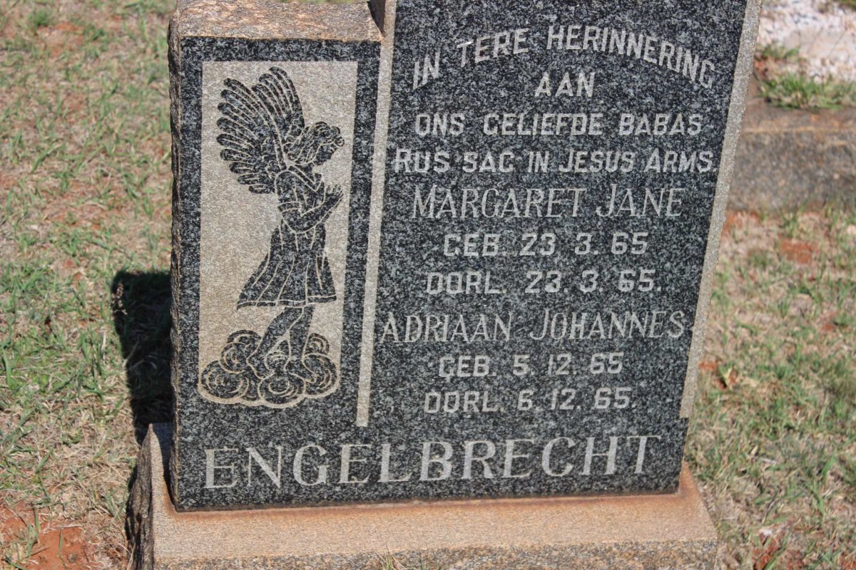 ENGELBRECHT Margaret Jane 1965-1965 :: ENGELBRECHT Adriaan Johannes 1965-1965 