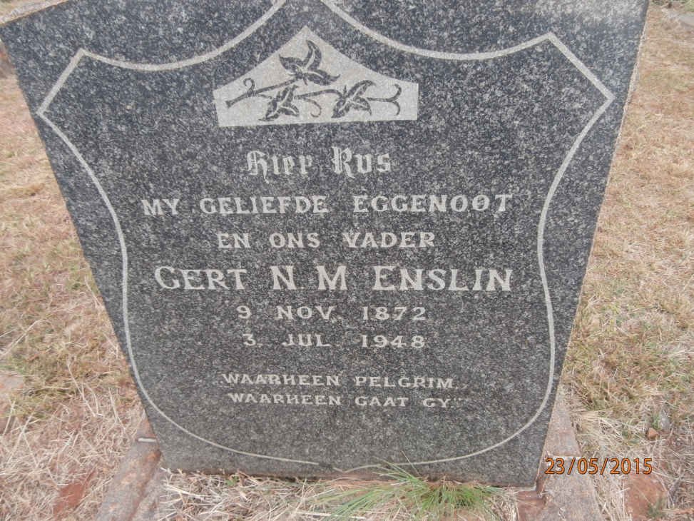 ENSLIN Gert N.M. 1872-1948