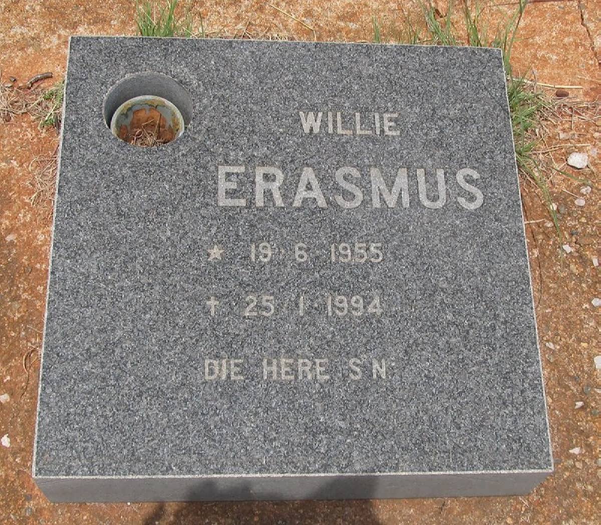 ERASMUS Willie 1955-1994