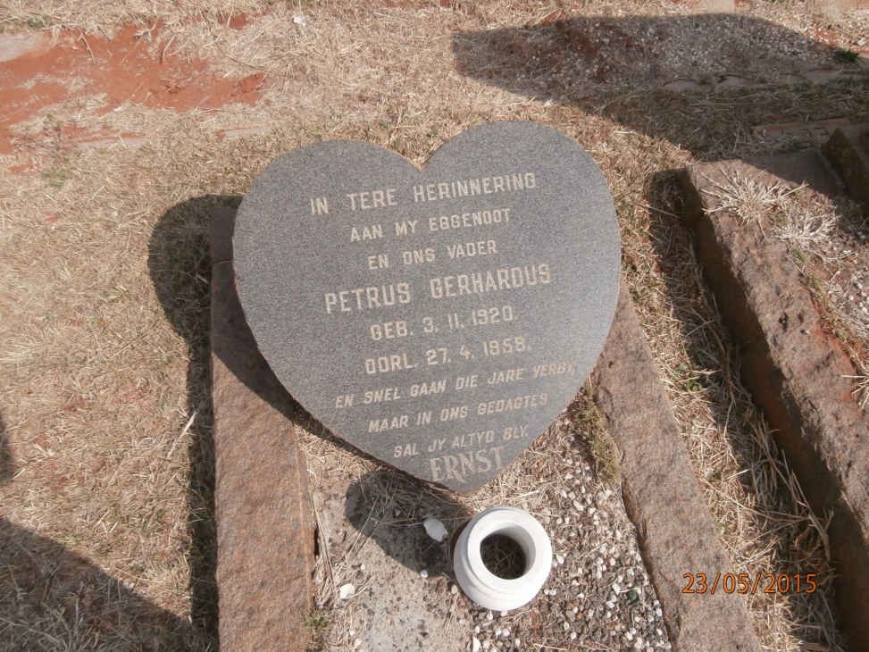 ERNST Petrus Gerhardus 1920-1958