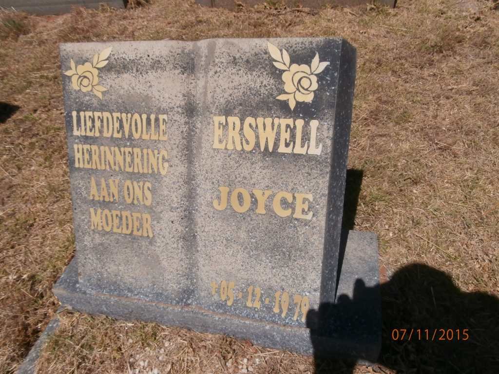 ERSWELL Joyce -1979