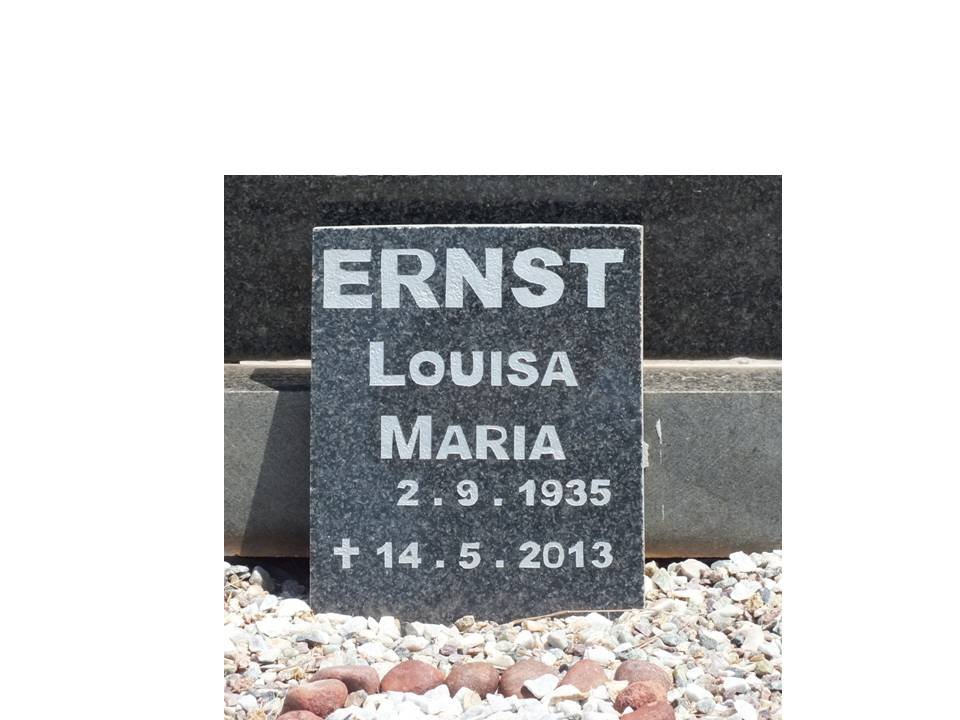 ERNST Louisa Maria 1935-2013