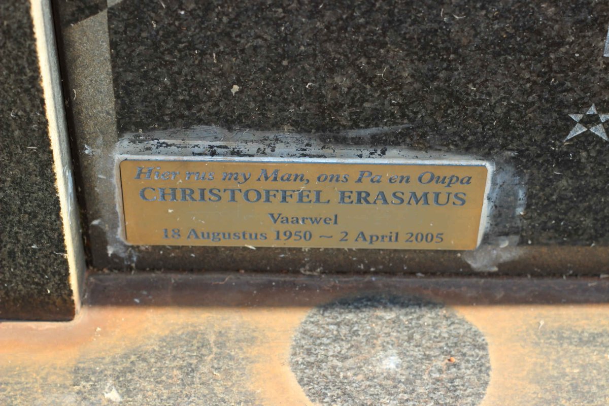 ERASMUS Christoffel 1950-2005