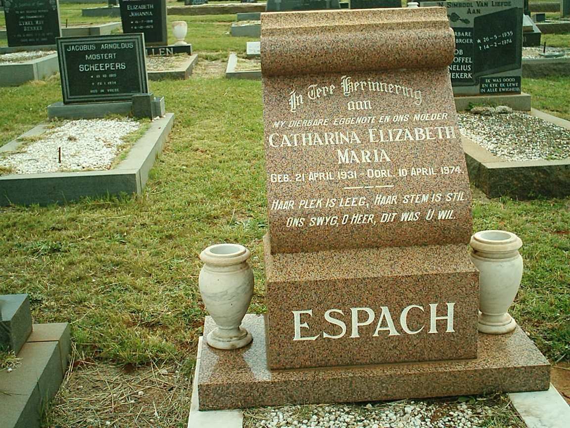 ESPACH Catharina Elizabeth Maria 1931-1974