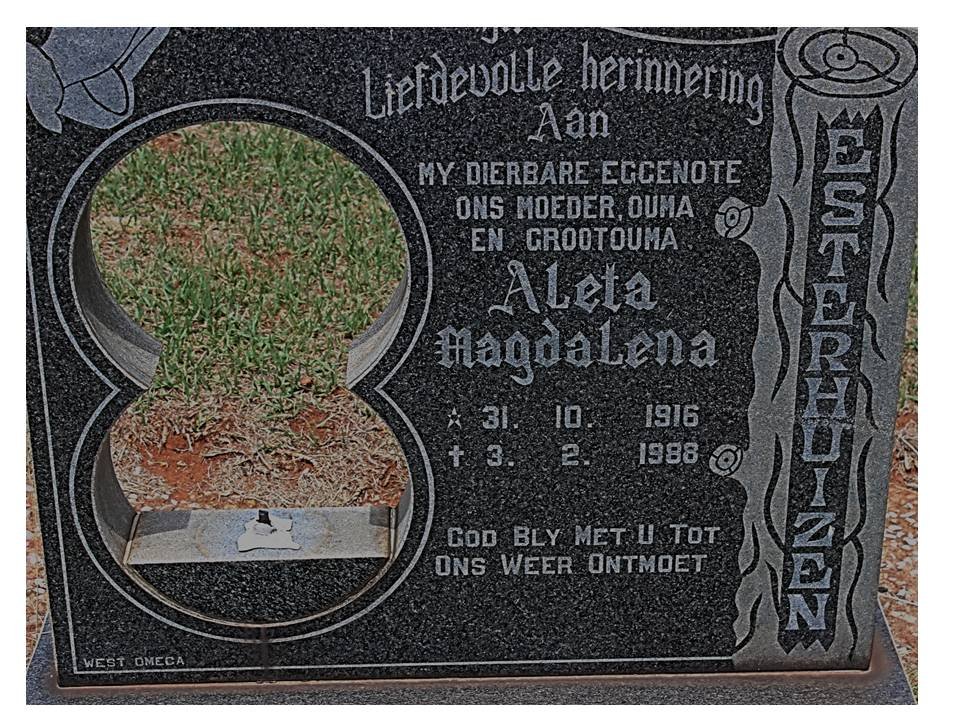 ESTERHUIZEN Aleta Magdalena 1916-1988